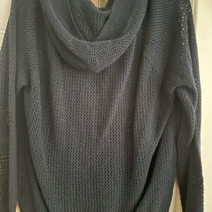 Cozy Charcoal Cowl Neck Sweater